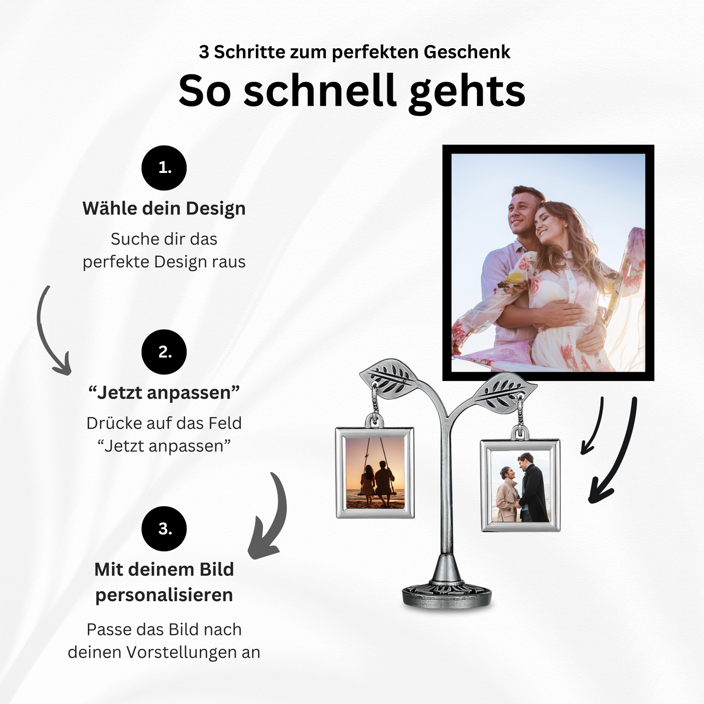 Personalisierter Familien-Fotorahmen-Baum