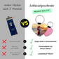 Personalisierter Schlüsselanhänger | Glitzerherz | Pink