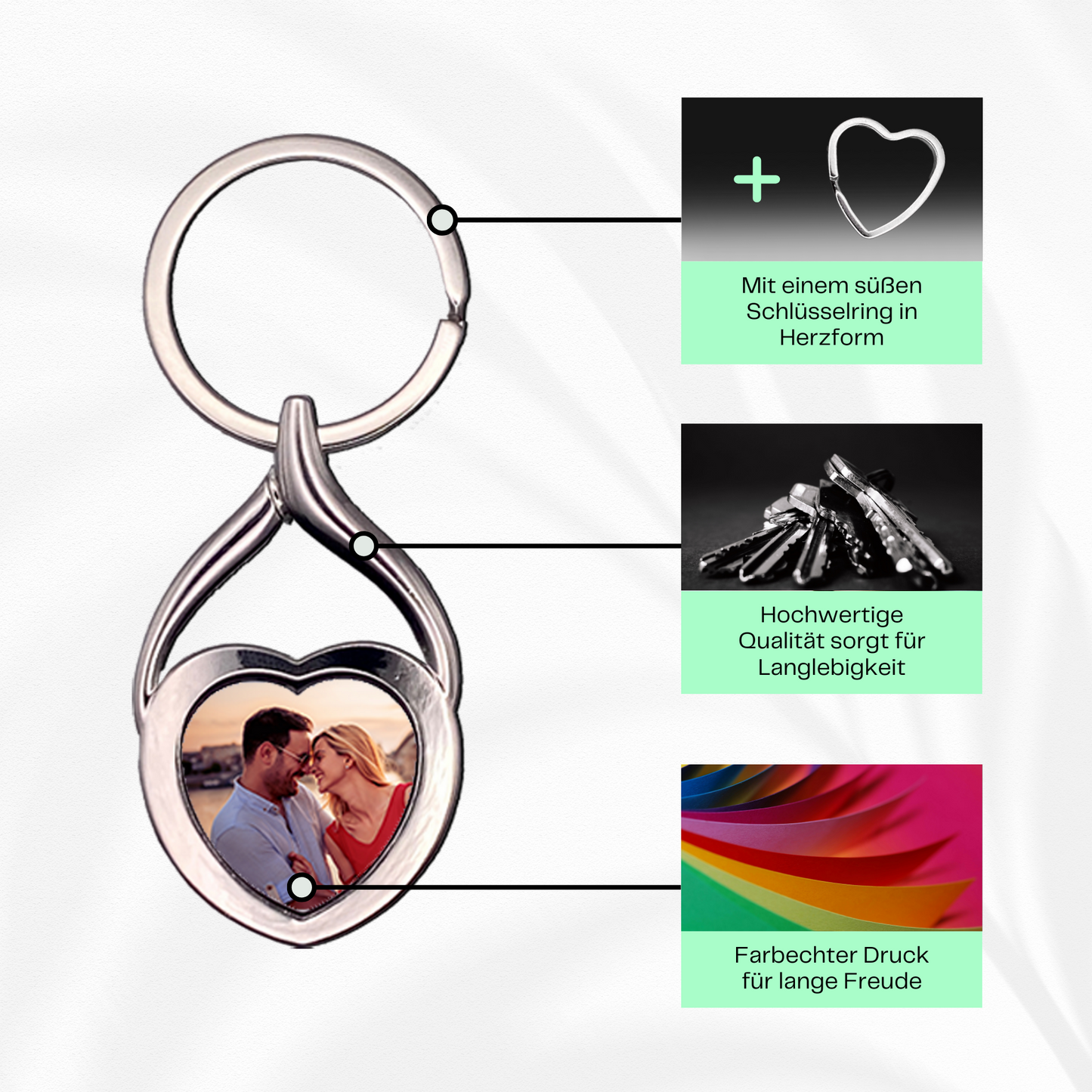 Personalisierter Schlüsselanhänger | Liebesbeweis
