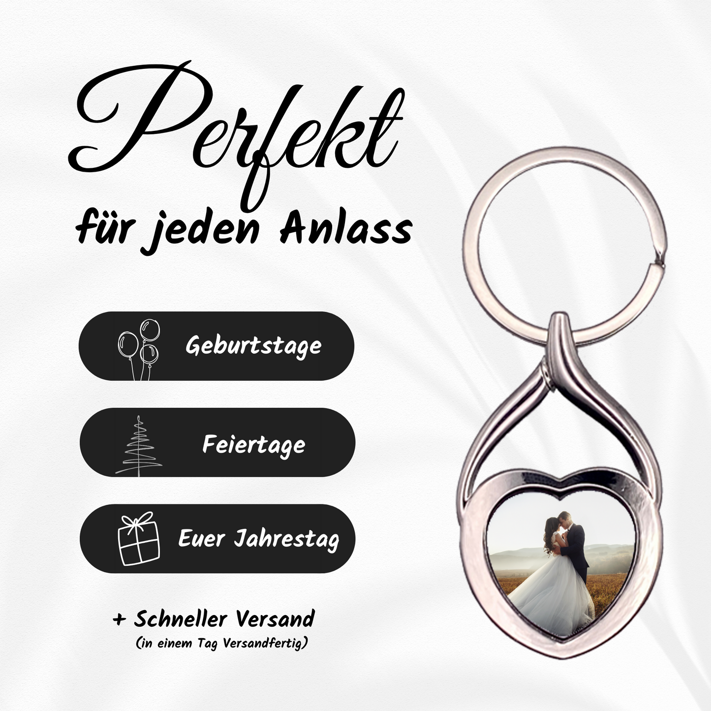 Personalisierter Schlüsselanhänger | Liebesbeweis